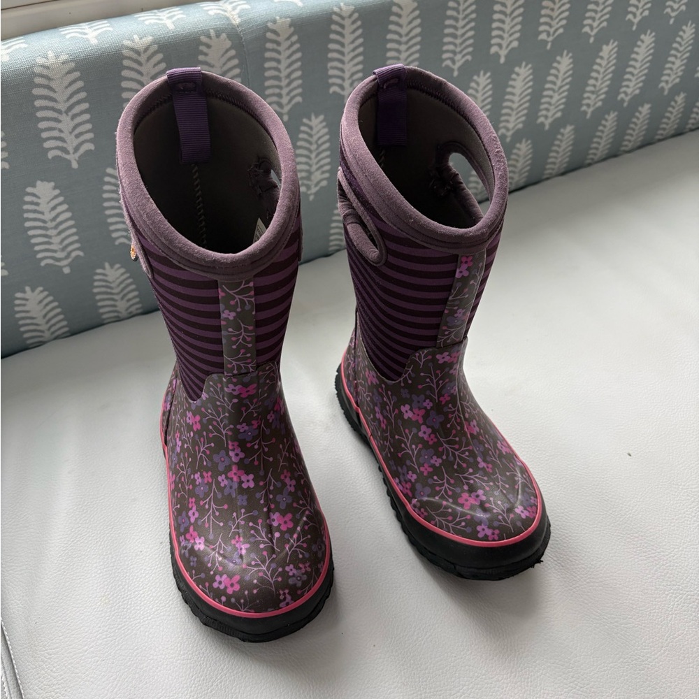 Purple and Pink Floral Girls BOGS